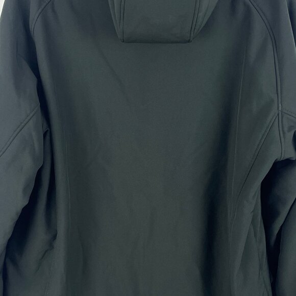 Kirkland Signature Windbreaker Jacket Size L Black Long Sleeve Hooded Lined - Picture 8 of 9